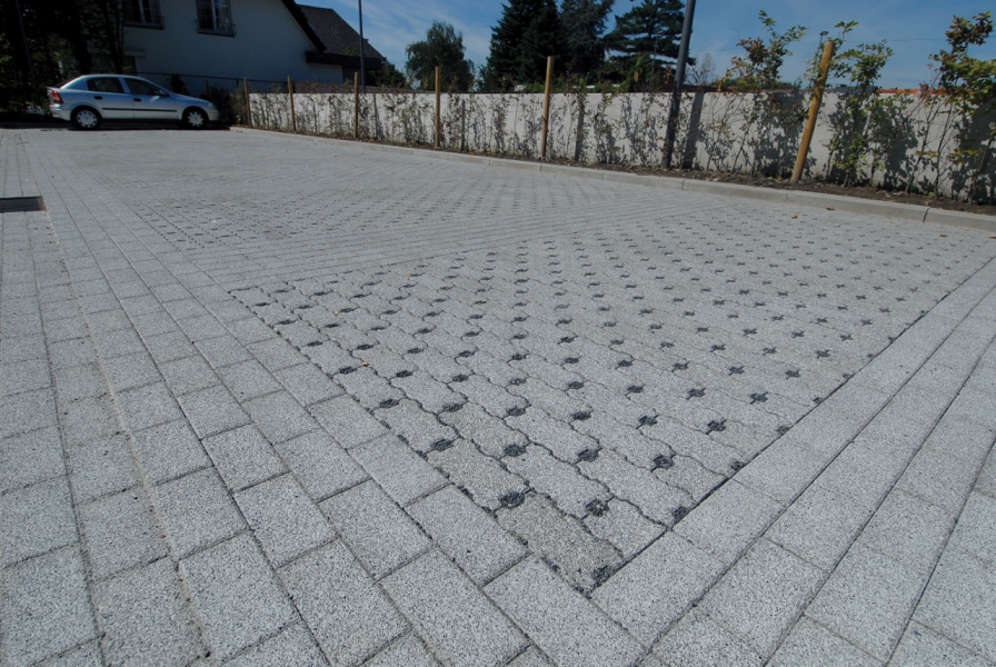 Réaménagement de la Hemelhof Bornem pavage drainant