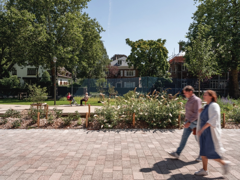 Cementvrije bestrating Groeningepark Kortrijk