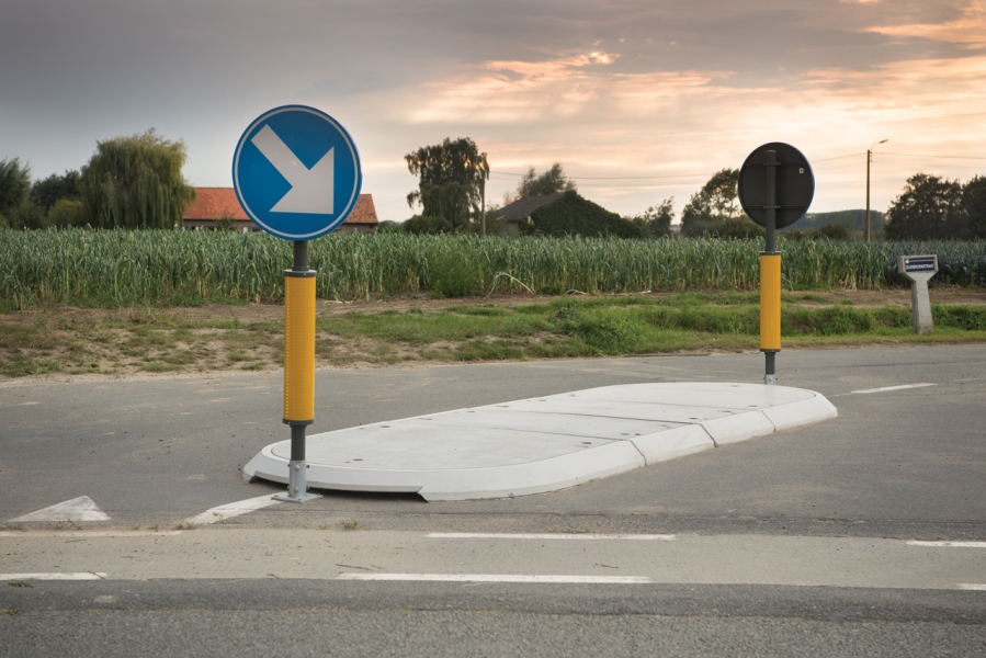 Verkeerseiland Zuidbroekstraat Diksmuide