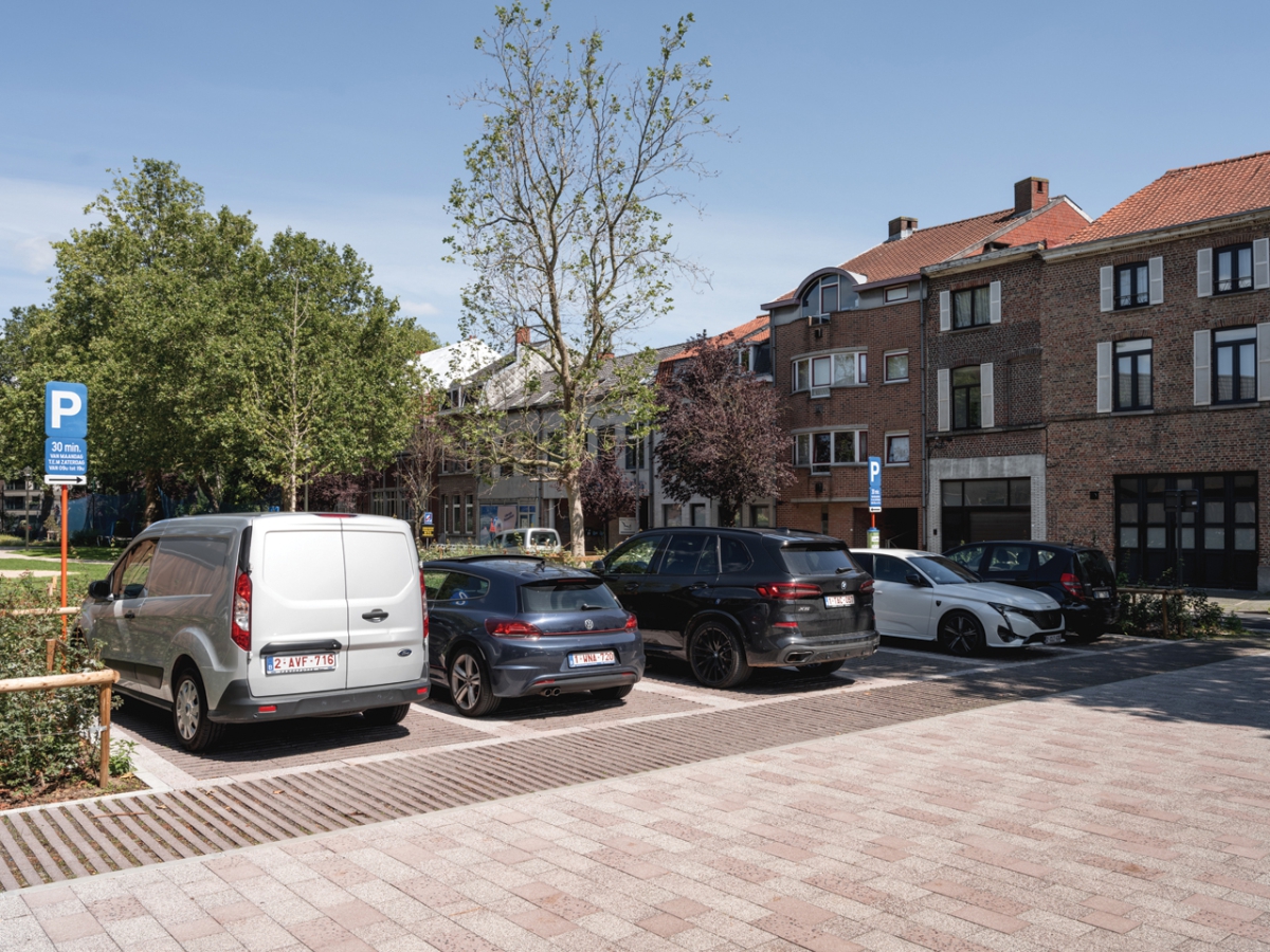 Cementvrije bestrating Groeningepark Kortrijk