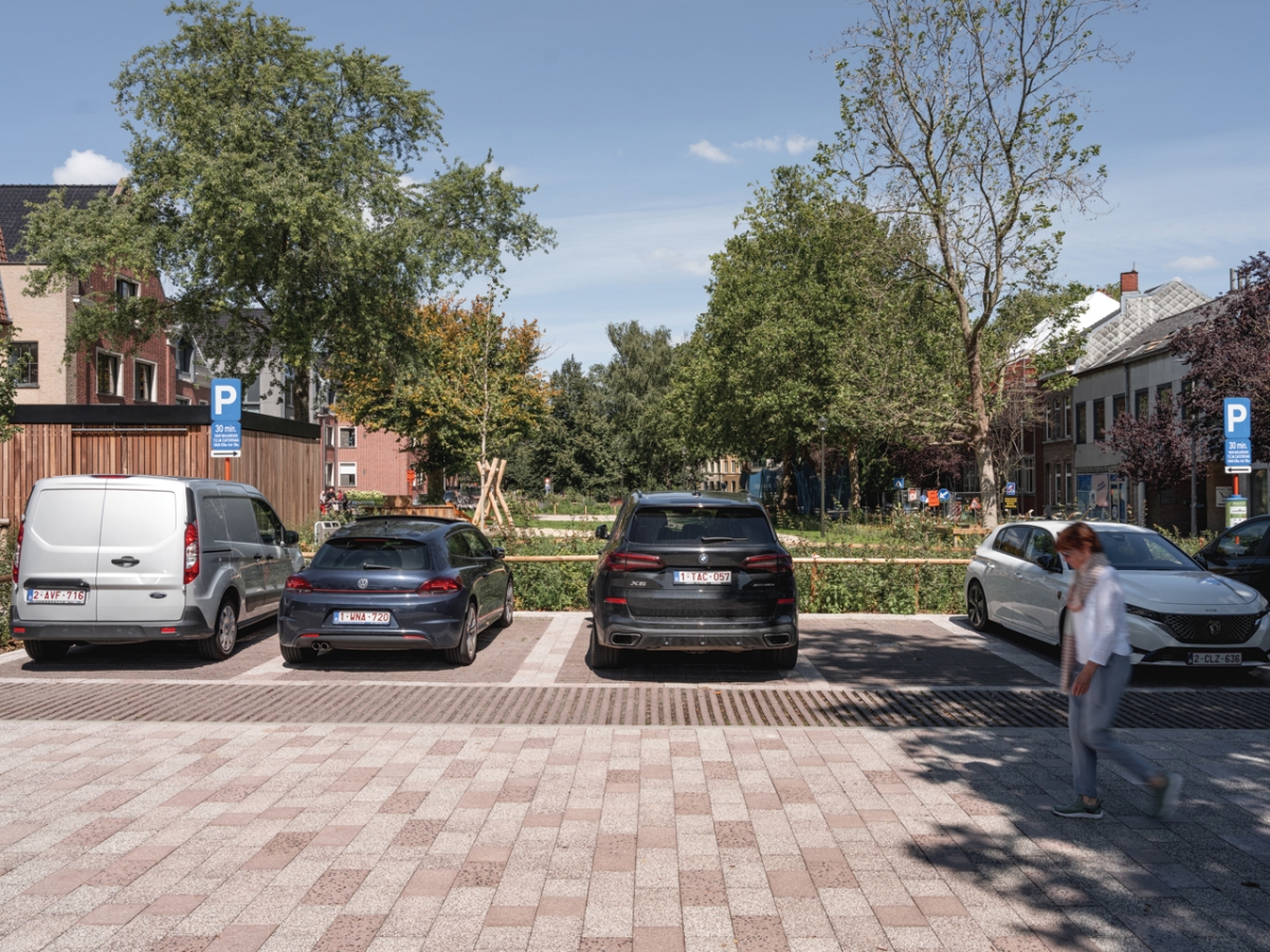 Cementvrije bestrating Groeningepark Kortrijk