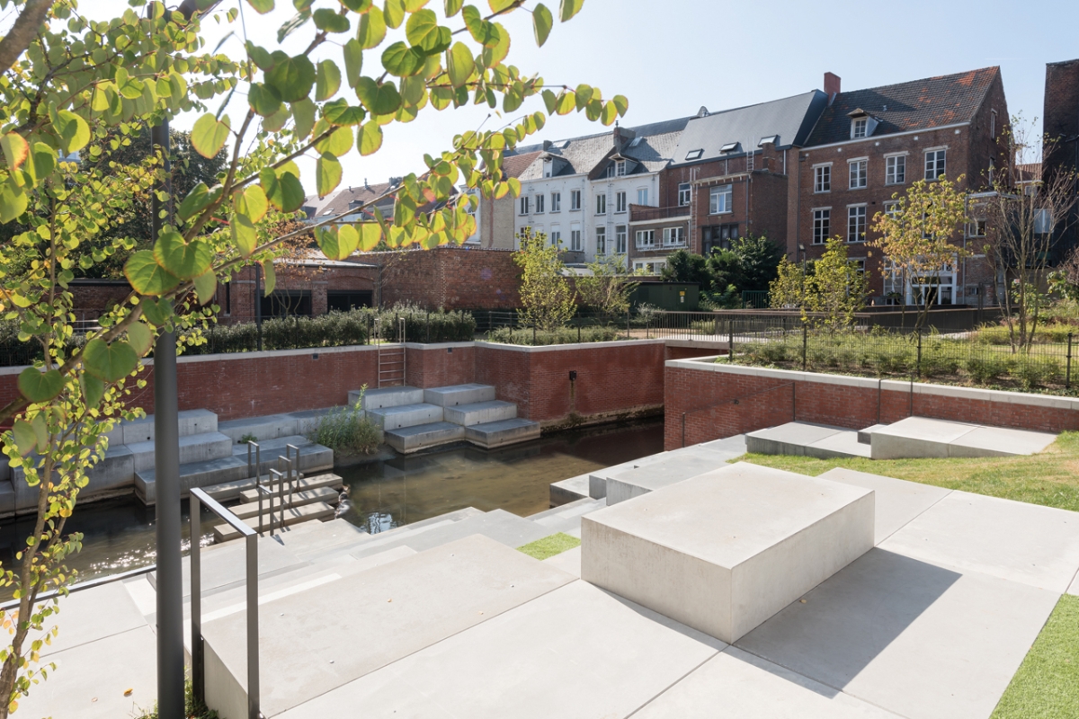 Binnentuin studentenresidentie Rega KU Leuven