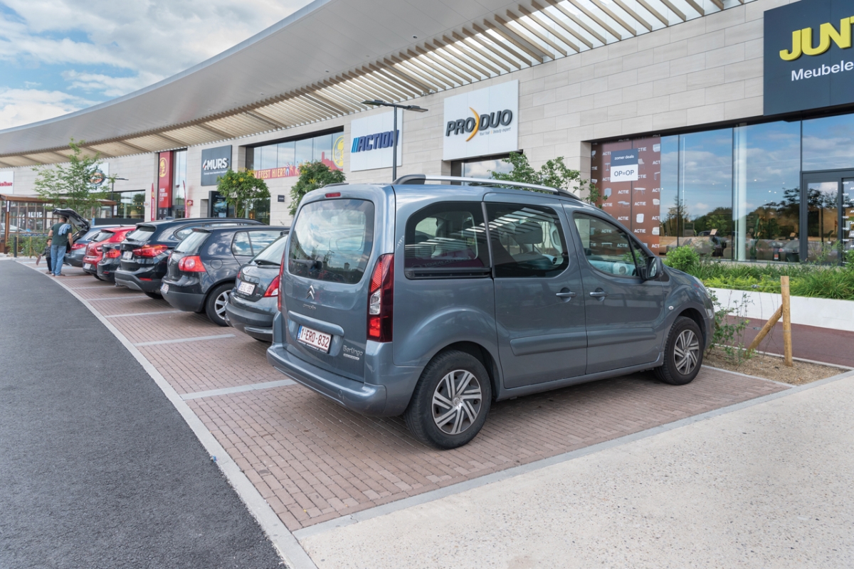 Parking winkelcentrum Malinas Mechelen