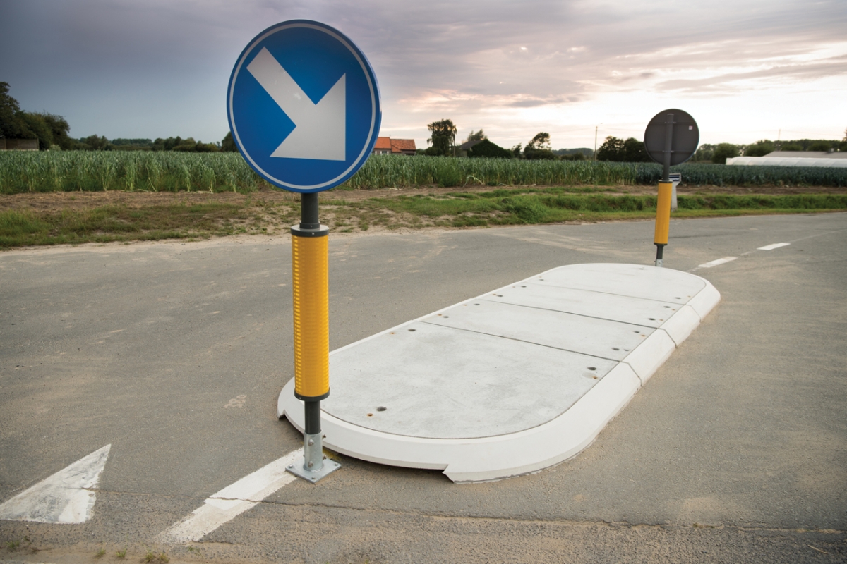 Verkeerseiland Zuidbroekstraat Diksmuide