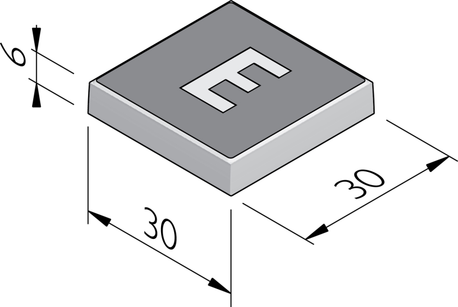 Teksttegels 30x30