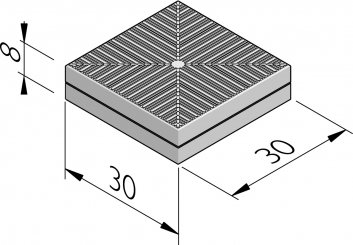 Rubberveiligheidstegels 30x30