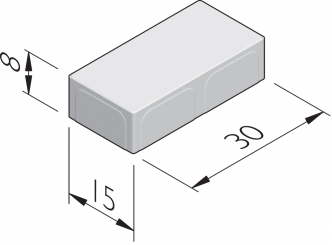 Fietspadstenen 30x15