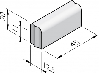 Boomkransverlengstuk 12,5x20x45