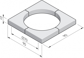 Boomkranselementen 45x10 gesloten